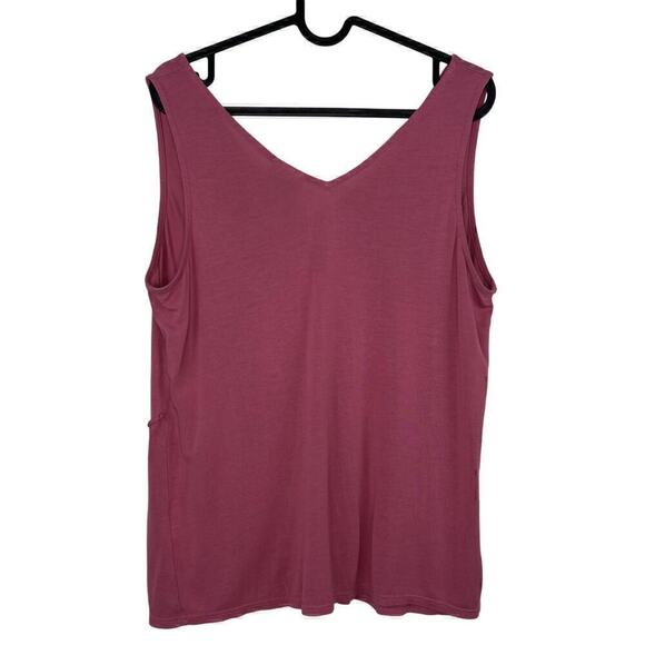 Dolan by Anthropologie Dusty Rose Pink Modal Pomona Ruffle Tank Size Medium - Picture 3 of 6